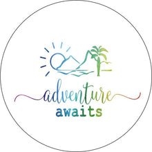 Adventure Awaits White Spare Tire Cover