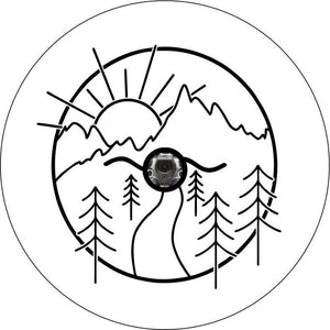 A Walk In The Woods White Spare Tire Cover