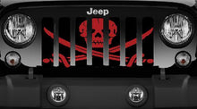 Platinum Ahoy Matey Dark Red Pirate Flag Jeep Grille Insert