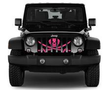 Ahoy Matey Hot Pink Pirate Flag Jeep Grille Insert