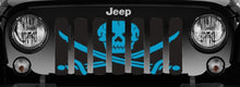 Ahoy Matey Oasis Blue Pirate Flag Jeep Grille Insert