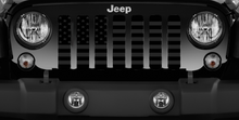 Blacked Out American Flag Jeep Grille Insert