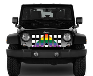 Ally Flag Jeep Grille Insert