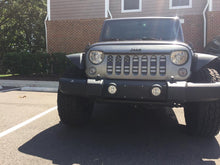 American Black and White Back the Blue Jeep Grille Insert