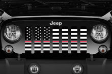 American Black and White - Corrections Nurse Stripe - Jeep Grille Insert