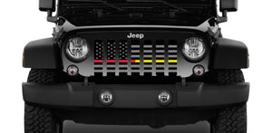 American Tactical Back The Red and Gold Jeep Grille Insert