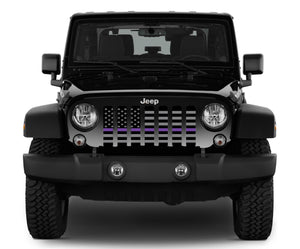 American Tactical Purple Line Jeep Grille Insert