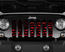 American Red Digital Camo Jeep Grille Insert