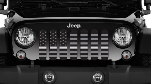 American Tactical Silver Stripe Jeep Grille Insert - Corrections