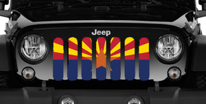 Arizona State Flag Jeep Grille Insert