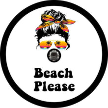 Beach Please White Spare Tire Cover
