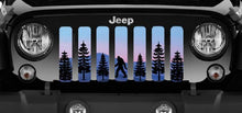 Platinum Bigfoot Purple Mountain Jeep Grille Insert