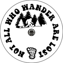 Bigfoot All Who Wander Are Not Lost White Spare Tire Cover