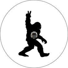 Bigfoot Peace Out White Spare Tire Cover