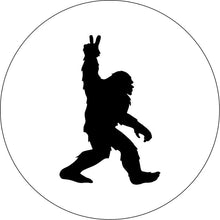 Bigfoot Peace Out White Spare Tire Cover