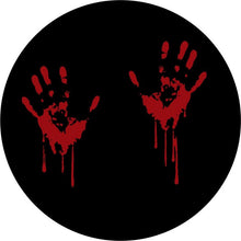 Bloody Hands Black Spare Tire Cover