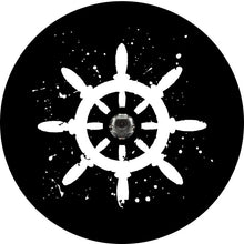 Boat Steering Wheel Helm Black Spare Tire Cover