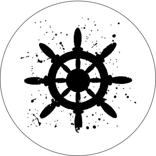 Boat Steering Wheel Helm White Spare Tire Cover