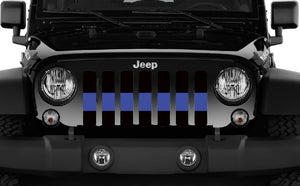 Back the Blue Line Jeep Grille Insert (Thin Blue Line)