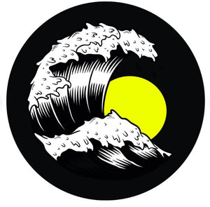 Beach Wave With Sun (any color sun) Spare Tire Cover
