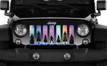 Platinum Bigfoot - Rainbow Chrome Background Jeep Grille Insert