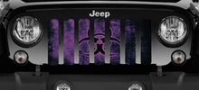 BioHazard Glow Purple Jeep Grille Insert