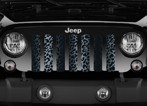 Black Leopard Print Grille Insert