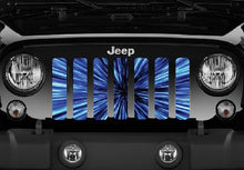 Blue Starburst Jeep Grille Insert