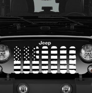 Bold Victory American Flag Jeep Grille Insert