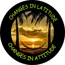 Changes In Latitude Changes In Attitude Green  Spare Tire Cover