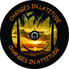 Changes In Latitude Changes In Attitude Orange   Spare Tire Cover