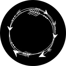 Circle Of Arrows Black Spare Tire Cover