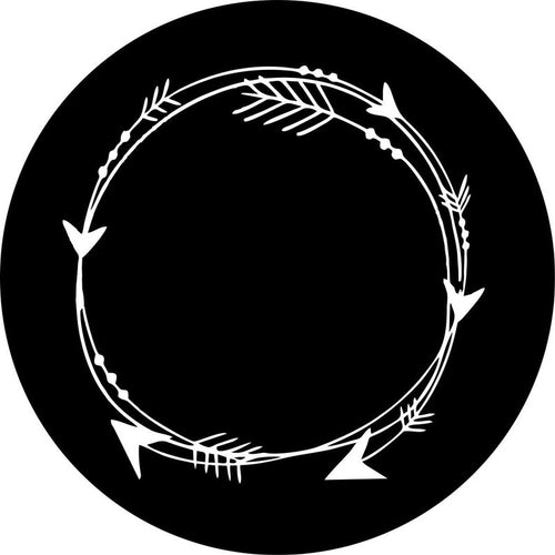 Circle Of Arrows Black Spare Tire Cover