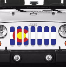 Colorado State Flag Jeep Wrangler Grill Insert
