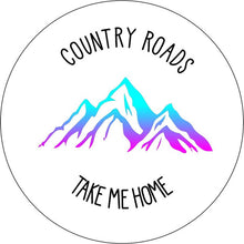 Country Roads Take Me Home White Spare Tire Cover