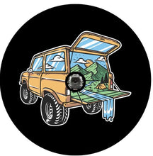 Camping out Of The Back Of A Bronco (Any Color Bronco) Spare Tire Cover