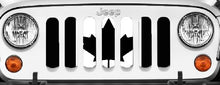 Canada, Eh? Black and White Canadian Jeep Grille Insert
