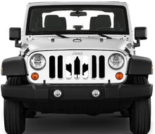 Canada, Eh? Black and White Canadian Jeep Grille Insert