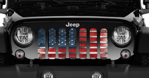 Captain America Flag Jeep Grille Insert