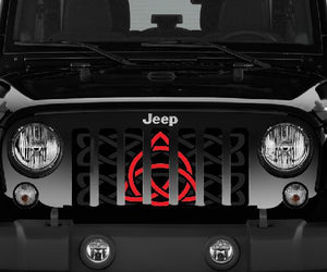 Celtic Knot - Firecracker Red - Jeep Grille Insert