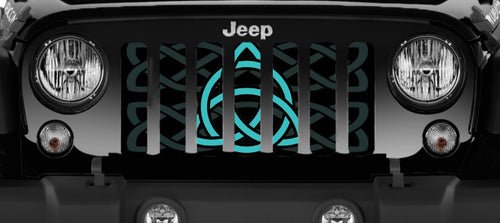 Celtic Knot Teal Grille Insert