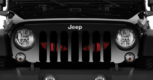Chaos Red Eyes Jeep Grille Insert