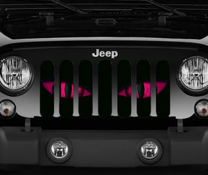 Chaos Pink Eyes Jeep Grille Insert