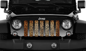 Cheetah Print Jeep Grille Insert