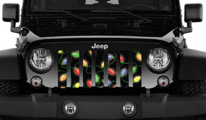 Christmas Lights Jeep Grille Insert