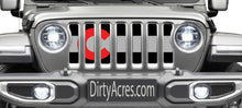Colorado Red Jeep Grille Insert
