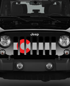 Colorado Red Jeep Grille Insert