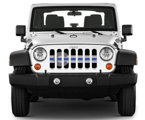 Colorado Tactical Back the Blue Jeep Grille Insert