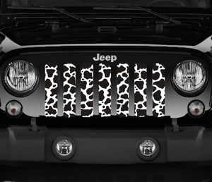 Cow Hide Jeep Grille Insert