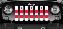 District of Columbia DC Flag Jeep Grille Insert